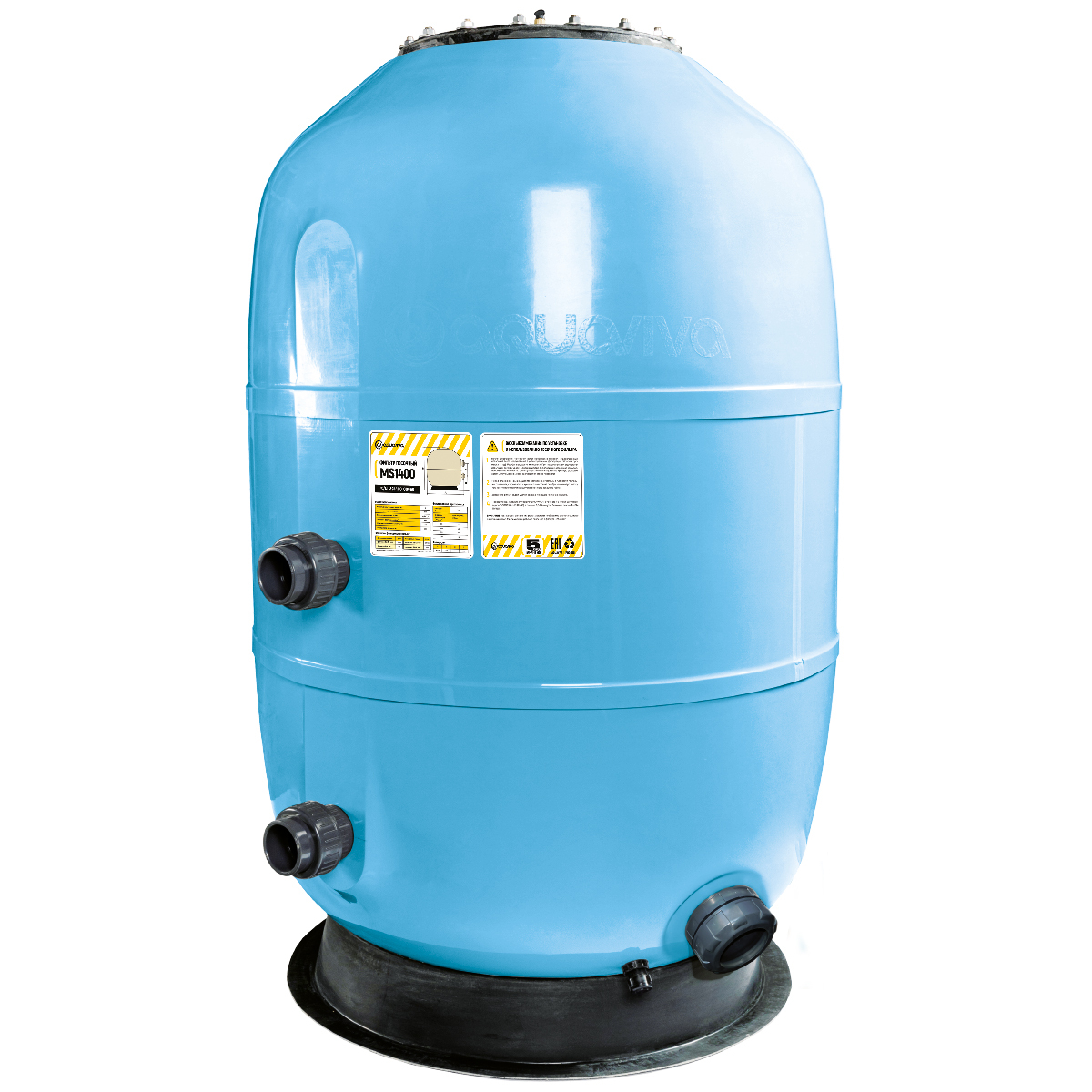 Фильтр AquaViva HS1050 (43м³/ч, 1050 мм, 1540 кг, 75 мм, 2,5Бар, 1,2м засыпка)+люк д/выгрузки
