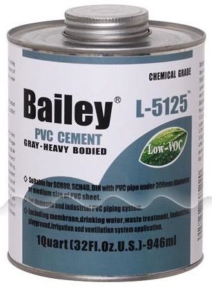 Клей L-5125 (946 мл) Bailey для ПВХ труб для промышленности