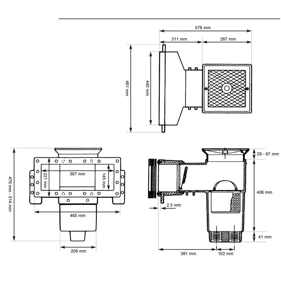 Скиммер Hayward SP1085 AutoSkim Wide лайнер