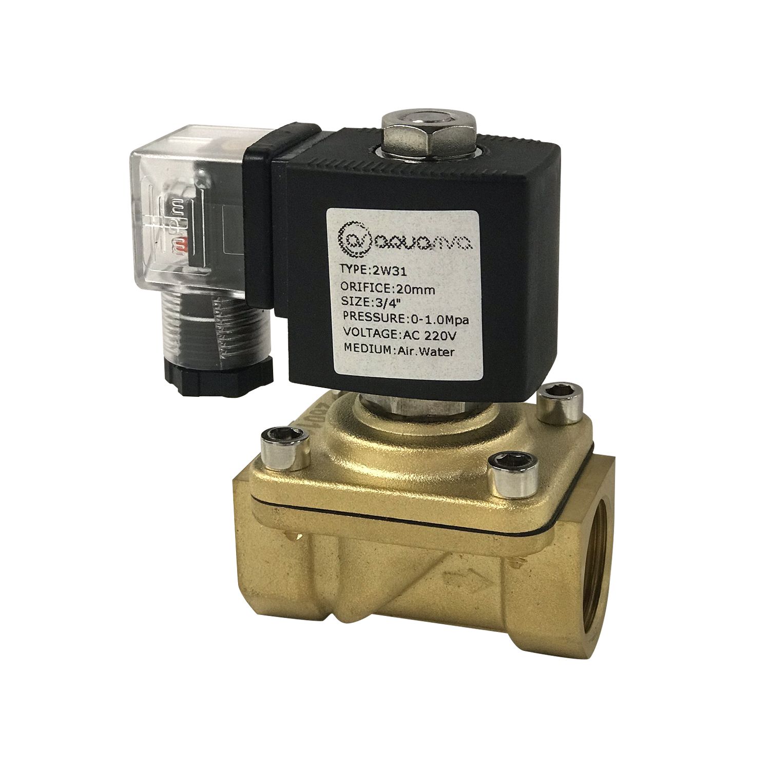 Клапан соленоидный Aquaviva 2W31 (DN25-G1) d32 мм