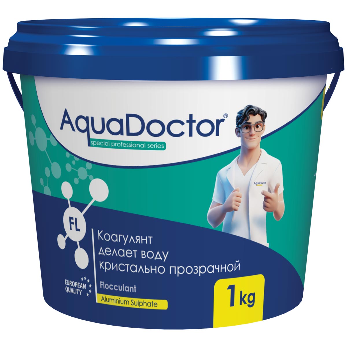 Коагулянт AquaDoctor FL для очистки воды в гранулах 1кг